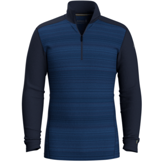 Smartwool Mens Classic Thermal Merino Base Layer 1/4 Zip Boxed (24/25) Deep Navy Color Shift-K61