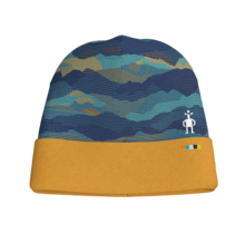 Smartwool Kids' Thermal Merino Reversible Cuffed Beanie (24/25) Blueberry Mtn Scape-M17