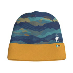 Smartwool Kids' Thermal Merino Reversible Cuffed Beanie (24/25) Blueberry Mtn Scape-M17