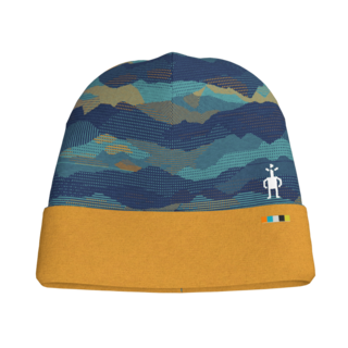 Smartwool Kids' Thermal Merino Reversible Cuffed Beanie (24/25) Blueberry Mtn Scape-M17