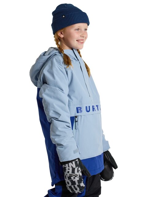 Burton Kids' Frostner 2L Anorak (24/25) Dusty Blue/Twilight Blue-402