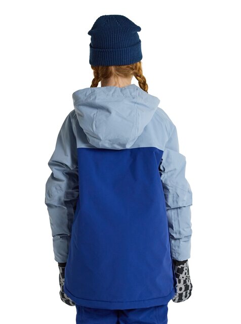 Burton Kids' Frostner 2L Anorak (24/25) Dusty Blue/Twilight Blue-402