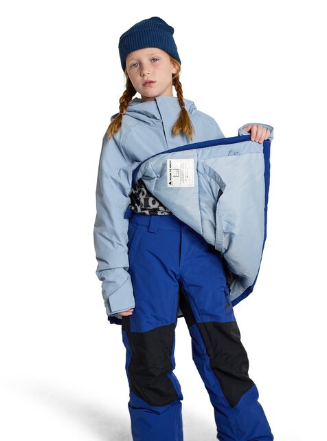 Burton Kids' Frostner 2L Anorak (24/25) Dusty Blue/Twilight Blue-402