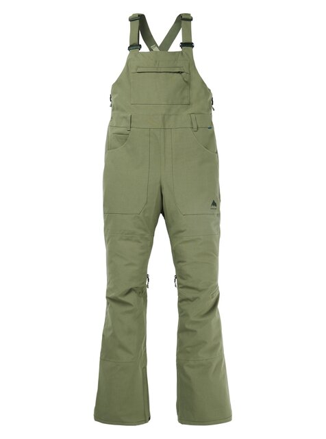 Burton Womens Avalon Stretch Bib Pants (24/25) Forest Moss-304