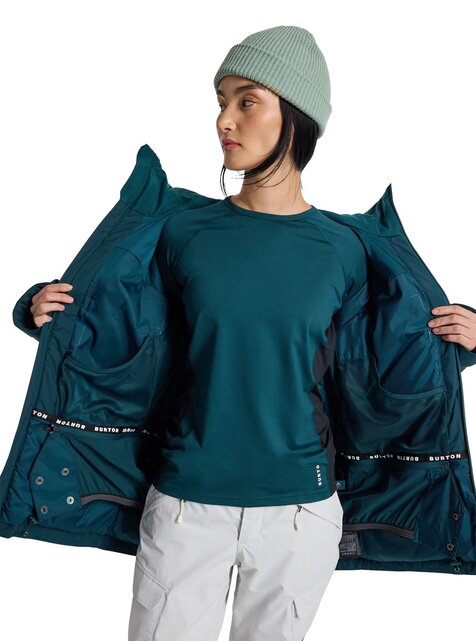 Burton Womens Pillowline Gore-Tex Jacket (24/25) Deep Emerald-302