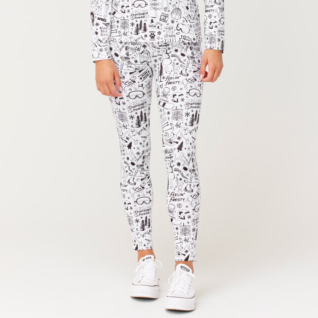 Krimson Klover Graffiti White Legging (24/25) Graffiti-957