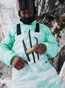 Burton Mens [Ak] Cyclic Gore-Tex Bib Pants (24/25) Oversized Zebra-962