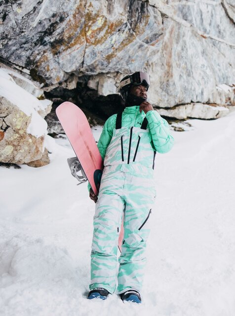 Burton Mens [Ak] Cyclic Gore-Tex Bib Pants (24/25) Oversized Zebra-962