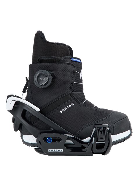 Burton Kids' Step On® Grom Snowboard Bindings (25/26) Black-A02