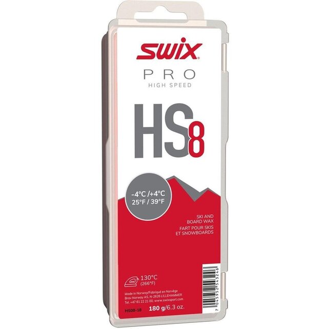 Swix Hs8 Red Glide Wax, 180G (24/25) Swix Hs8 Red Glide Wax, 180G (24/25)