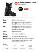 Salomon S/Pro Supra Boa X90 W Gw (24/25) Black / Pinkgold Met. / Pinkgold Met. Salomon S/Pro Supra Boa X90 W Gw (24/25) Black / Pinkgold Met. / Pinkgold Met.