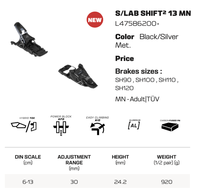 Salomon S/Lab Shift2 13 Multinorm (26/27) Black