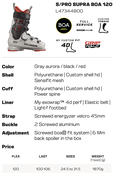 Salomon S/Pro Supra Boa 120 Gw (24/25) Gray Aurora / Black / Red Salomon S/Pro Supra Boa 120 Gw (24/25) Gray Aurora / Black / Red