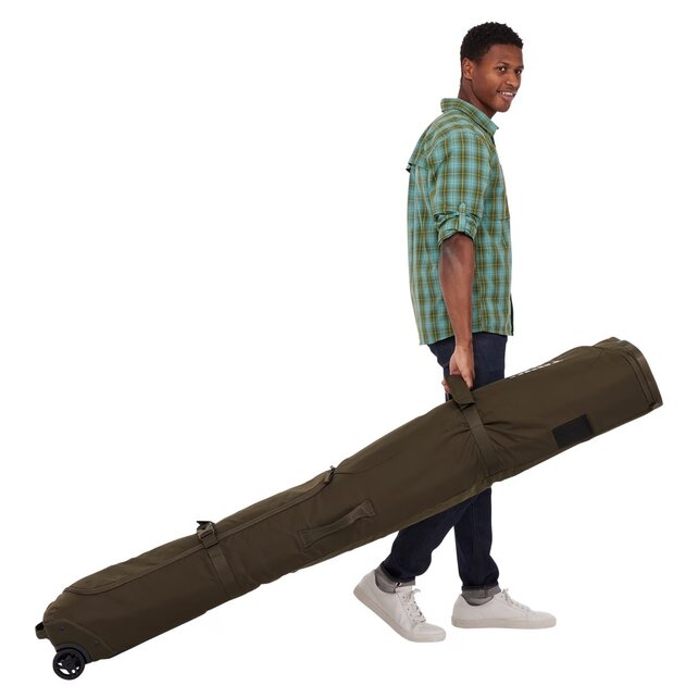 Thule Roundtrip Ski Rolling Bag (26/27) Deep Khaki 175cm
