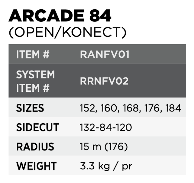 Rossignol Arcade 84 Konect / Spx 12 Konect Gw B90 Blk Yello (25/26) Rossignol Arcade 84 Konect / Spx 12 Konect Gw B90 Blk Yello (25/26)