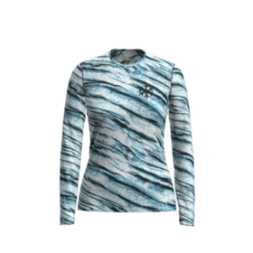 Icebreaker Women Merino 200 Oasis Ls Crewe Protect Our Winters Aop (24/25) Snow/Aop-03P