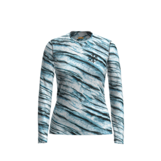 Icebreaker Women Merino 200 Oasis Ls Crewe Protect Our Winters Aop (24/25) Snow/Aop-03P