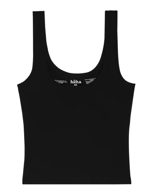 Huha Sporty Crop Tank (25/26) Black Huha Sporty Crop Tank (25/26) Black