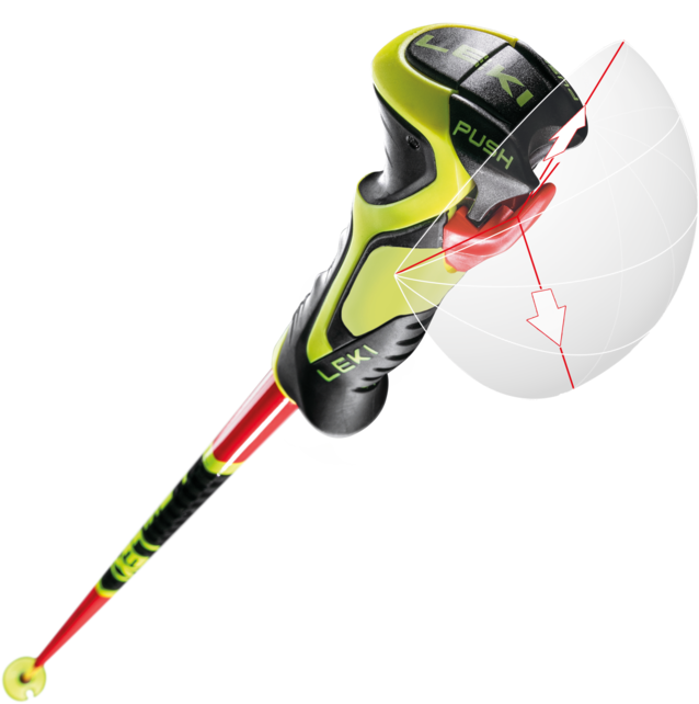 Leki Wcr Lite Sl 3D (25/26) Brightred/Neonyellow