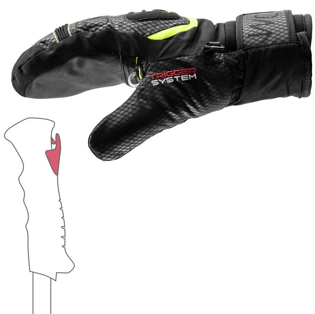 Leki Wcr Team 3D Jr Mitt (25/26) Black/Ice Lemon Leki Wcr Team 3D Jr Mitt (25/26) Black/Ice Lemon