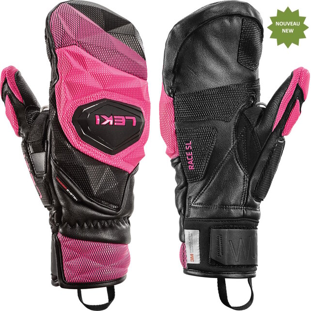 Leki Wcr Venom Sl 3D Mitt (25/26) Black/Neonpink
