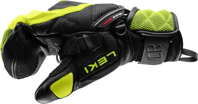 Leki Wcr Venom 3D Jr Mitt (26/27) Black/Ice Lemon