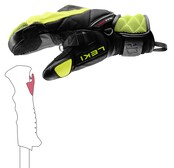 Leki Wcr Venom 3D Jr Mitt (26/27) Black/Ice Lemon