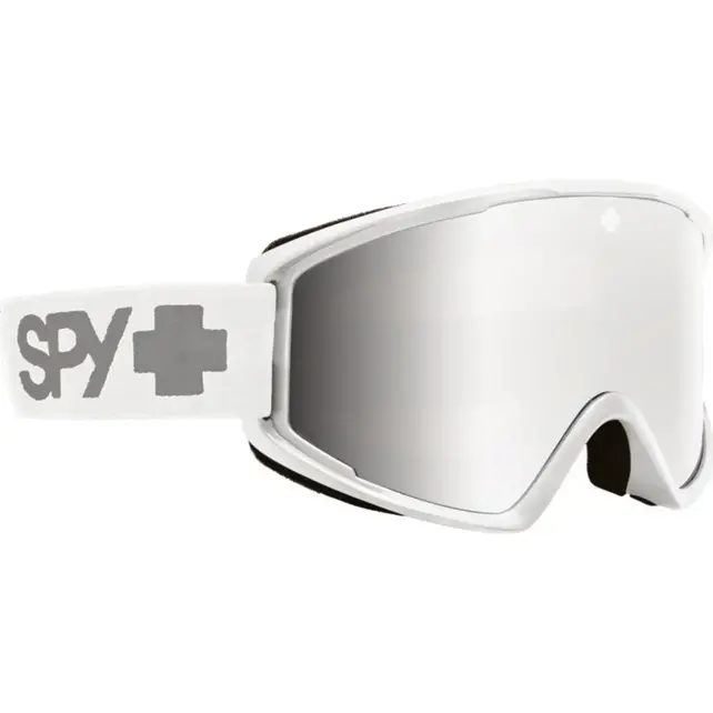 Spy Crusher Elite (25/26) Eco Matte White - Silver Mirror