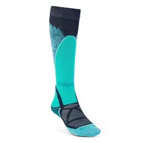 Bridgedale Womens Ski Midweight (26/27) Dark Denim/Aqua