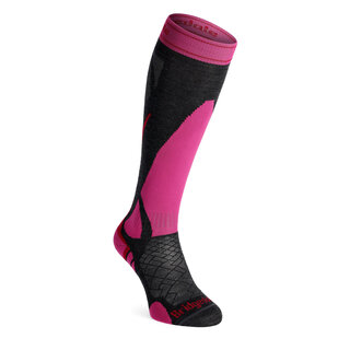 Bridgedale Ski Lw Wmn (25/26) Womens-388 Graphite/Pink
