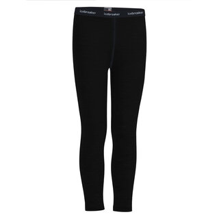 Icebreaker Kids Merino 260 Tech Leggings (25/26) Black-001