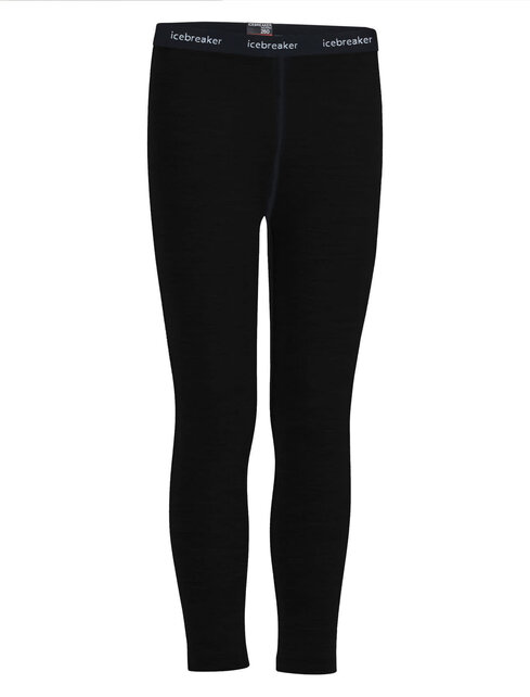 Icebreaker Kids Merino 260 Tech Leggings (25/26) Black-001 Icebreaker Kids Merino 260 Tech Leggings (25/26) Black-001