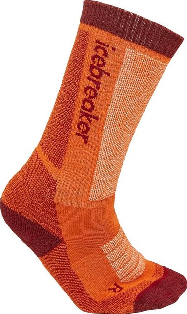 Icebreaker Kids Merino Ski+ Medium Otc (24/25) Blaze/Port/Snow-04X Icebreaker Kids Merino Ski+ Medium Otc (24/25) Blaze/Port/Snow-04X