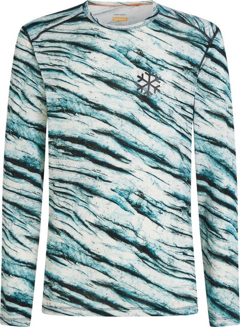 Icebreaker Men Merino 200 Oasis Ls Crewe Protect Our Winters Aop (24/25) Snow/Aop-03P