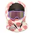 Mdxone Mdxone Over The Helmet Balaclava Soft Plush (25/26) Hearts Pink & White