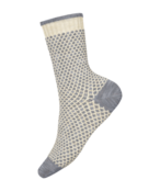 Smartwool Women's Everyday Cozy Popcorn Polka Dot Crew Socks (26/27) Natural