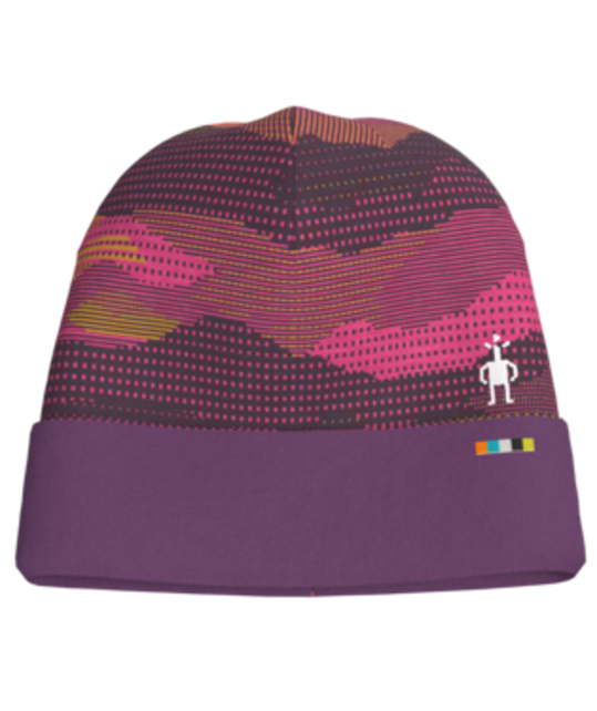 Smartwool Kids Thermal Merino Reversible Cuffed Beanie (23/24) Purple Iris Mtn Scape-M21 Smartwool Kids Thermal Merino Reversible Cuffed Beanie (23/24) Purple Iris Mtn Scape-M21