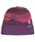 Smartwool Kids Thermal Merino Reversible Cuffed Beanie (23/24) Purple Iris Mtn Scape-M21 Smartwool Kids Thermal Merino Reversible Cuffed Beanie (23/24) Purple Iris Mtn Scape-M21