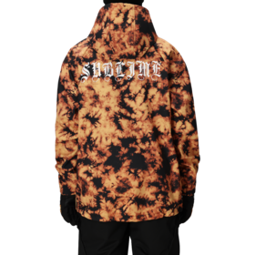 686 Men's Waterproof Hoody (25/26) Sublime Orange Tie Dye-Sotd