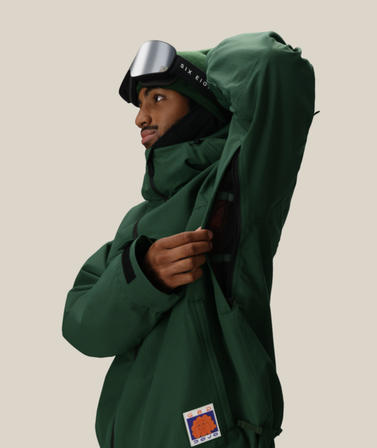 686 Mens Dojo Shell Jacket (25/26) Moss Green Ripstop-Msrp