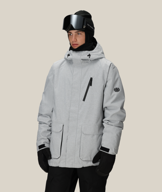 686 Mens Nightline Insulated Jacket (25/26) Limestone Dobby-Lsdb