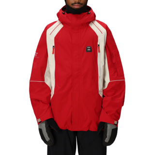 686 Mens 2002 X3 Shell Jacket (25/26) True Red Colorblock-Trcb