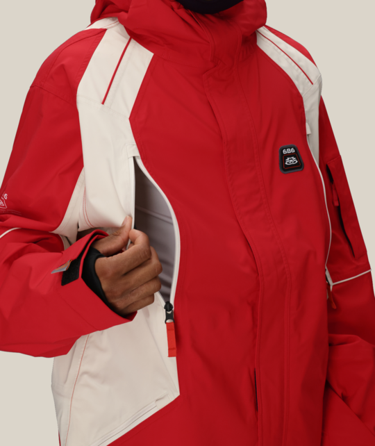686 Mens 2002 X3 Shell Jacket (25/26) True Red Colorblock-Trcb