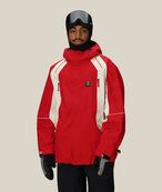 686 Mens 2002 X3 Shell Jacket (25/26) True Red Colorblock-Trcb