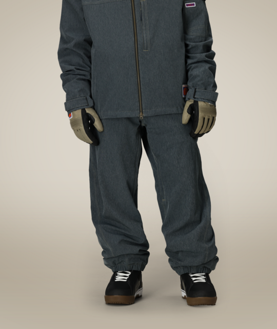 686 Mens Dojo Shell Pant (25/26) Navy Denim-Nvyd