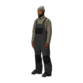 686 Mens Hot Lap Insulated Bib (25/26) Charcoal Colorblock-Chcb