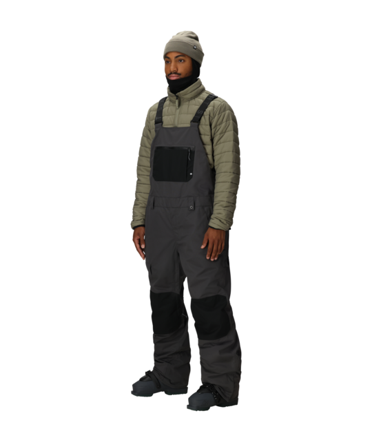 686 Mens Hot Lap Insulated Bib (25/26) Charcoal Colorblock-Chcb