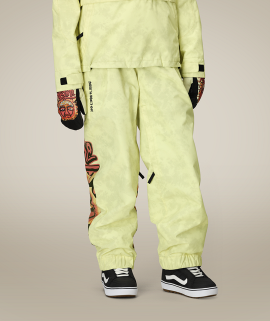 686 Womens 686 Sublime Shell Pant (25/26) Sublime Yellow Tie Dye-Sytd