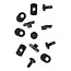 Burton Burton X Hi-Back Mounting Hardware (25/26) Black-A02