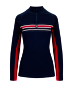 Dale Of Norway Aksla Fem Baselayer Half Zip (25/26) Navy Red/Offwhite-C00